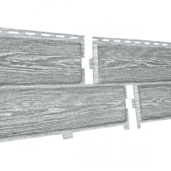 ФАСАДНАЯ ПАНЕЛЬ ХОКЛА ВИНТАЖ ПЕПЕЛ 2000х250мм Ю-ПЛАСТ