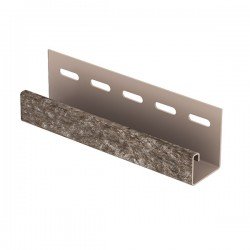 J-планка КВАРЦИТ КОРИЧНЕВЫЙ для «СТОУН ХАУС» 3,05м (U-Plast)