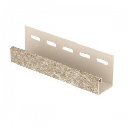 J-планка КВАРЦИТ СВЕТЛО-БЕЖЕВЫЙ для «СТОУН ХАУС» 3,05м (U-Plast)