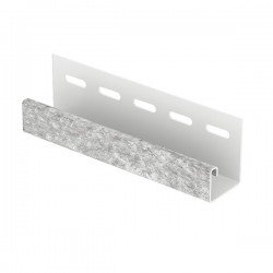 J-планка КВАРЦИТ СВЕТЛО-СЕРЫЙ для «СТОУН ХАУС» 3,05м (U-Plast)