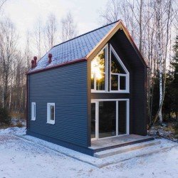 Сайдинг SLIM ГРАФИТ АКРИЛ 3.0*0.203 GrandLine