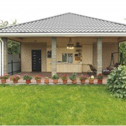 Сайдинг ТАГАНАЙ РЕЧНОЙ «Стоун хаус С-Лок» 1,95*0,29м (U-Plast)