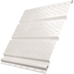 Соффит Белый С ПОЛНОЙ ПЕРФОРАЦИЕЙ 0,3*3,0м (U-Plast)