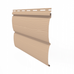 Сайдинг «БЛОК-ХАУС» БЕЖЕВЫЙ 0,23*3,05м (U-Plast)