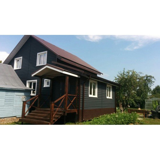 Сайдинг SLIM ГРАФИТ АКРИЛ 3.0*0.203 GrandLine