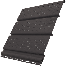 Соффит Графитовый С ПОЛНОЙ ПЕРФОРАЦИЕЙ 0,3*3,0м (U-Plast)