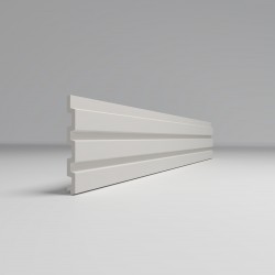 СТЕНОВАЯ РЕЕЧНАЯ ПАНЕЛЬ БЕЛАЯ 2950х120мм 3D-PROF M (COMFORT)