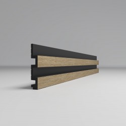 СТЕНОВАЯ РЕЕЧНАЯ ПАНЕЛЬ ДУБ СОНОМА 2950х122мм 3D-PROF XL (COMFORT)