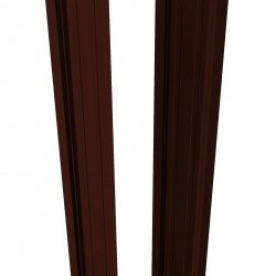 ШТАКЕТНИК "П-ОБРАЗНЫЙ" 97мм МАТОВЫЙ ОДНОСТОРОННИЙ