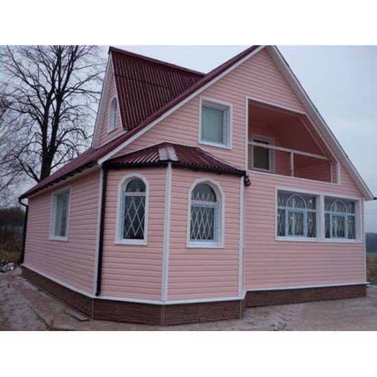 Сайдинг РОЗОВЫЙ 0,23*3,05м (U-Plast)