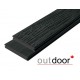 ТЕРРАСНАЯ ДОСКА ПОЛНОТЕЛАЯ ДПК STORM/OLD WOOD BLACK ЧЕРНАЯ 2,9м (OUTDOOR)