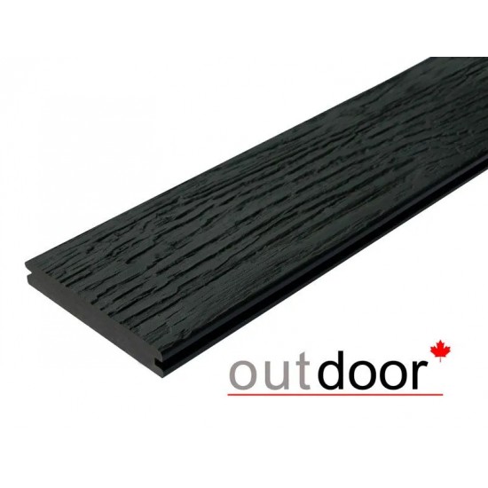 ТЕРРАСНАЯ ДОСКА ПОЛНОТЕЛАЯ ДПК STORM/OLD WOOD BLACK ЧЕРНАЯ 2,9м (OUTDOOR)