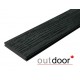 ТЕРРАСНАЯ ДОСКА ПОЛНОТЕЛАЯ ДПК STORM/OLD WOOD BLACK ЧЕРНАЯ 2,9м (OUTDOOR)
