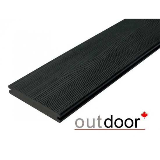 ТЕРРАСНАЯ ДОСКА ПОЛНОТЕЛАЯ ДПК STORM/OLD WOOD BLACK ЧЕРНАЯ 2,9м (OUTDOOR)
