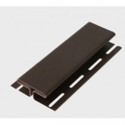 H Профиль соединительный ТЕМНЫЙ ДУБ для Сайдинга GrandLine 3,0м