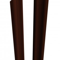 ШТАКЕТНИК "М-ОБРАЗНЫЙ РИФЛЕНЫЙ" 112мм ГЛЯНЕЦ ОДНОСТОРОННИЙ