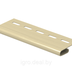 Завершающая планка КОФЕ С МОЛОКОМ для сайдинга 3,05 м. (U-Plast)