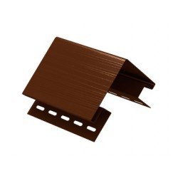 Наружный угол КОРИЧНЕВЫЙ для сайдинга 3,05 м. (U-Plast)