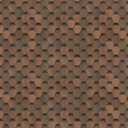 ГИБКАЯ ЧЕРЕПИЦА ШЕСТИГРАННИК СВЕТЛО-КОРИЧНЕВЫЙ DOCKE-PIE EURASIA