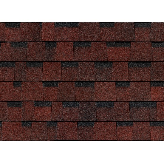 ЛАМИНИРОВАННАЯ ГИБКАЯ ЧЕРЕПИЦА DRAGON КРАСНЫЙ DOCKE-PIE EUROPA