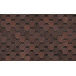 ГИБКАЯ ЧЕРЕПИЦА ШЕСТИГРАННИК КОРИЧНЕВЫЙ DOCKE-PIE EURASIA