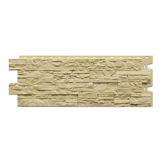 ФАСАДНАЯ ПАНЕЛЬ АЛТАЙ КРЕМОВЫЙ STANDART 1,196*0,426 (DOCKE)