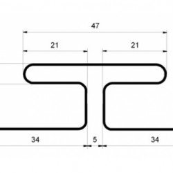 H Профиль соединительный СЛОНОВАЯ КОСТЬ для сайдинга GrandLine 3,0м