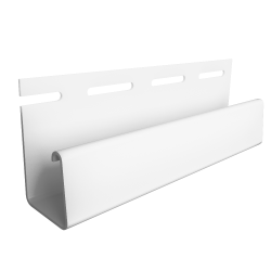 J-ПРОФИЛЬ БЕЛЫЙ 18мм 3,0м ДЛЯ ФАСАДНЫХ ПАНЕЛЕЙ (DOCKE)