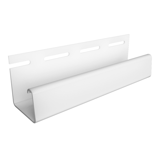 J-ПРОФИЛЬ БЕЛЫЙ 26мм 3,0м ДЛЯ ФАСАДНЫХ ПАНЕЛЕЙ DOCKE