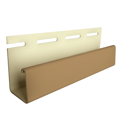 J-ПРОФИЛЬ КАРАМЕЛЬ 18мм 3,0м ДЛЯ ФАСАДНЫХ ПАНЕЛЕЙ (DOCKE)