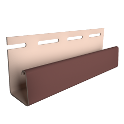 J-ПРОФИЛЬ ТАБАЧНЫЙ 18мм 3,0м ДЛЯ ФАСАДНЫХ ПАНЕЛЕЙ (DOCKE)