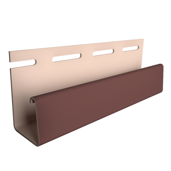 J-ПРОФИЛЬ ТАБАЧНЫЙ 18мм 3,0м ДЛЯ ФАСАДНЫХ ПАНЕЛЕЙ DOCKE