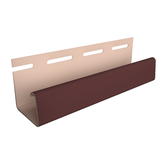 J-ПРОФИЛЬ ТАБАЧНЫЙ 26мм 3,0м ДЛЯ ФАСАДНЫХ ПАНЕЛЕЙ DOCKE