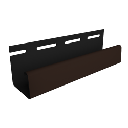 J-ПРОФИЛЬ ШОКОЛАД 26мм 3,0м ДЛЯ ФАСАДНЫХ ПАНЕЛЕЙ (DOCKE)
