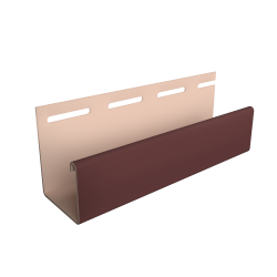 J-ПРОФИЛЬ ТАБАЧНЫЙ 30мм 3,0м ДЛЯ ФАСАДНЫХ ПАНЕЛЕЙ (DOCKE)