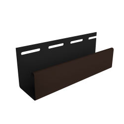 J-ПРОФИЛЬ ШОКОЛАДНЫЙ 30мм 3,0м ДЛЯ ФАСАДНЫХ ПАНЕЛЕЙ (DOCKE)