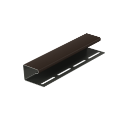 J-ПРОФИЛЬ ШОКОЛАД 3,0м ДЛЯ САЙДИНГА (DOCKE)