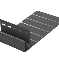 J-фаска ГРАФИТОВАЯ для сайдинга 3,05 м. (U-Plast)