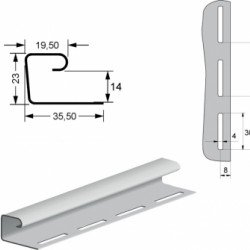 J Профиль ЗОЛОТОЙ ПЕСОК для сайдинга GrandLine 3.0