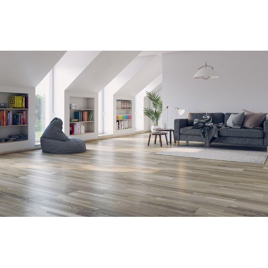 ПАРКЕТНАЯ ДОСКА ДУБ LIVING WHITE MATT (POLARWOOD)