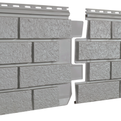 Сайдинг С-ЛОК КЛИНКЕР НОРДИК ДЫМ «Стоун хаус» 0,292*1,95м (U-Plast)