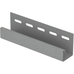 J-планка КЛИНКЕР ДЫМ для «СТОУН ХАУС» 3,05м (U-Plast)