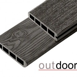 ТЕРРАСНАЯ ДОСКА ЗАВЕРШАЮЩАЯ ДПК STORM/OCEAN BLACK ЧЕРНАЯ 4,0м (OUTDOOR)