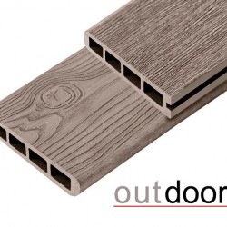 ТЕРРАСНАЯ ДОСКА ЗАВЕРШАЮЩАЯ ДПК STORM/OCEAN GREY СЕРАЯ МИКС 4,0м (OUTDOOR)