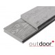 ТЕРРАСНАЯ ДОСКА ПОЛНОТЕЛАЯ ДПК STORM/OCEAN GREY СЕРАЯ МИКС 3,0м (OUTDOOR)