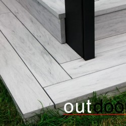 ТЕРРАСНАЯ ДОСКА ПОЛНОТЕЛАЯ ДПК STORM/OCEAN GREY СЕРАЯ МИКС 3,0м (OUTDOOR)