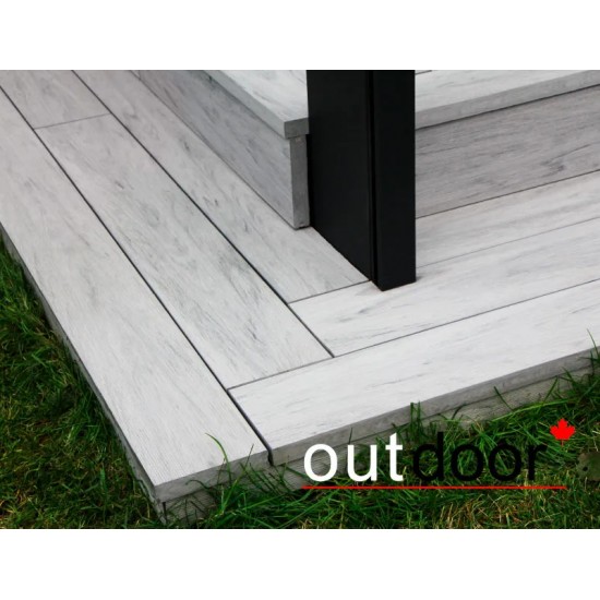 ТЕРРАСНАЯ ДОСКА ПОЛНОТЕЛАЯ ДПК STORM/OCEAN GREY СЕРАЯ МИКС 3,0м (OUTDOOR)