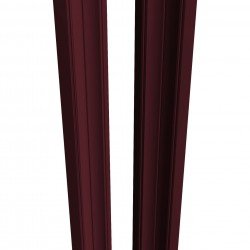 ШТАКЕТНИК "М-ОБРАЗНЫЙ" 96мм ГЛЯНЕЦ ОДНОСТОРОННИЙ