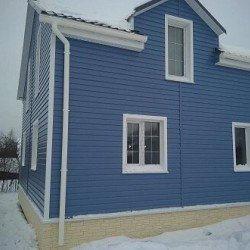 Акриловый сайдинг СИНИЙ 3,66*0,23м КАНАДА ПЛЮС ПРЕМИУМ