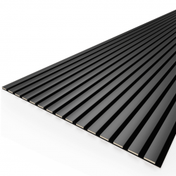 СТЕНОВАЯ ПАНЕЛЬ РЕЕЧНАЯ МДФ BLACK LEAD НА ВОЙЛОКЕ 2,7м (STELLA)